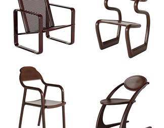 木质单椅组合