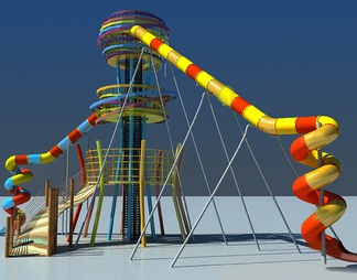 滑梯3d模型下载【id:540948】