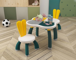 儿童桌椅组合 积木
