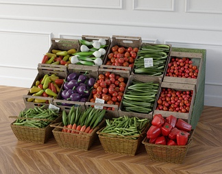 展示架 生鲜 水果 蔬菜 货架 货柜
