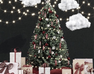 节日用品 圣诞树 摆件组合 美陈