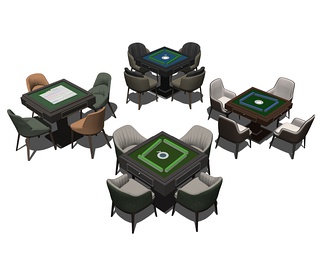 麻将桌椅组合麻将桌