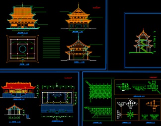 寺庙古建筑设计方案图