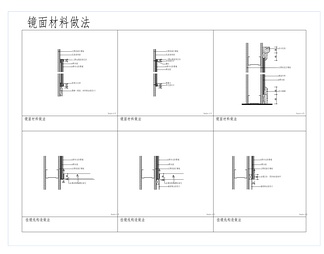 国际标准镜面贴墙面做法大样