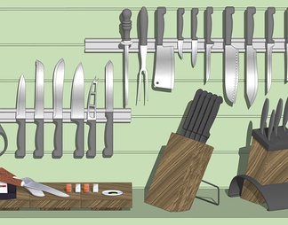厨房刀具套装 刀架 菜刀