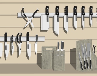 厨房刀具套装 刀架 菜刀