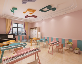 幼儿园钢琴教室