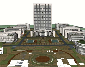 行政中心办公中央广场