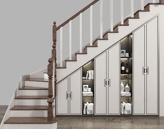 楼梯储物柜组合