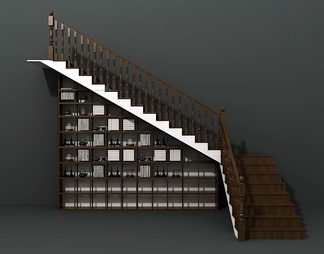 楼梯储物架