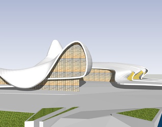 扎哈流线异形建筑博物馆