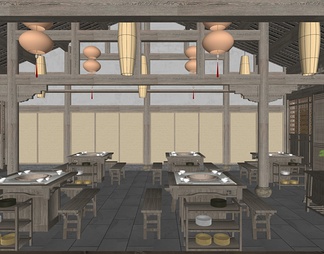 火锅店 餐厅空间