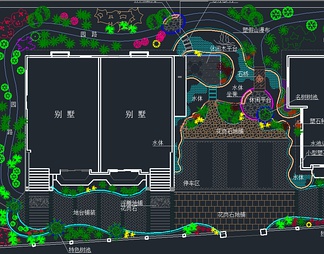 别墅庭院景观设计平面图