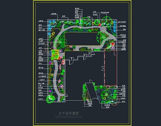 别墅庭院景观设计平面图