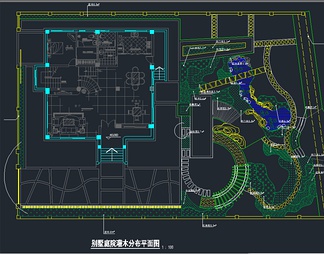 别墅绿化设计施工图