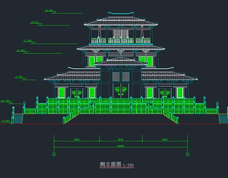 庄王阁建筑方案图