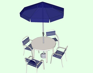 遮阳伞 休闲桌椅