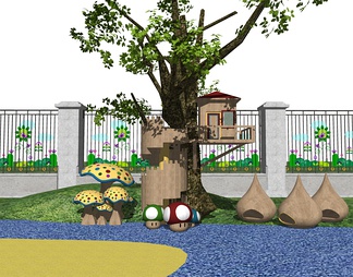 儿童游乐园 树屋