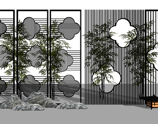 花格隔断园艺景观