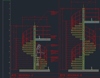 旋转楼梯施工图