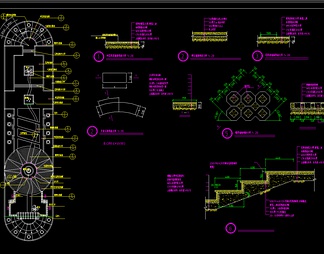 汀步大样 景观大样图 树池大样 道路大样 台阶大样 通用景观详图 施工图