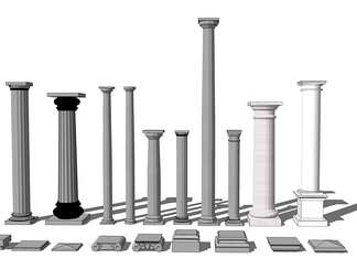 罗马柱 大理石柱
