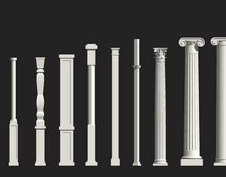 罗马柱石膏装饰柱