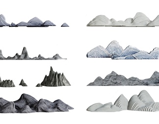 假山石头3D模型3D模型下载【ID:773100】
