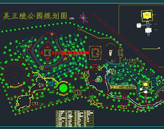 吴王陵规划总平面图