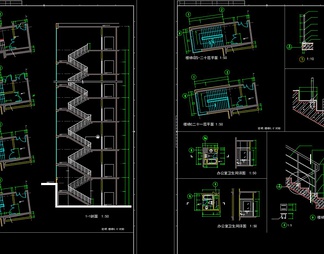 建筑楼梯详图