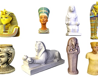 埃及法老狮身人面雕塑