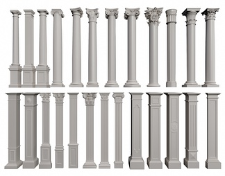 罗马柱 雕花立柱