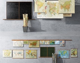 世界地图,黑板挂件