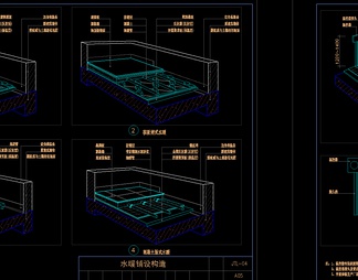 室内装修各种地暖铺装CAD地面详图