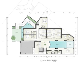 鲁商1100㎡五层别墅平面图
