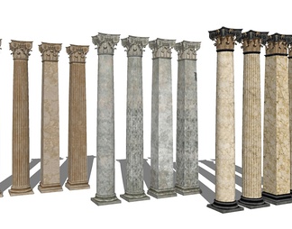 罗马柱建筑构件