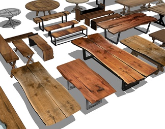 木制家具木桌木椅