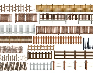 竹篱笆 护栏 木栅栏 木制围栏 篱笆 木网格 花架 竹制栏杆 护栏