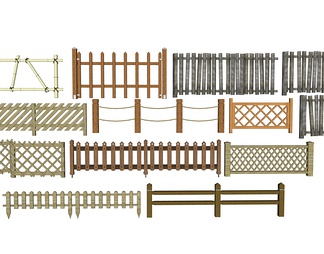 竹篱笆 护栏 木栅栏 木制围栏 篱笆 木网格 花架 竹制栏杆 护栏