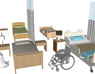 医护床、病床、医疗床、轮椅