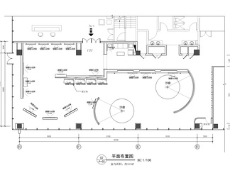 300㎡科技创新集团展厅CAD施工图  陈列厅  博物馆