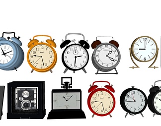 闹钟 钟表 表摆件饰品 时钟 挂钟
