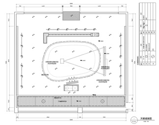 VIP接待会所茶室CAD施工图   多功能室  洽谈