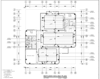 2200㎡（4层）商务办公写字楼室内施工图  办公室 食堂 会议室 水吧