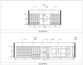 2200㎡（4层）商务办公写字楼室内施工图  办公室 食堂 会议室 水吧