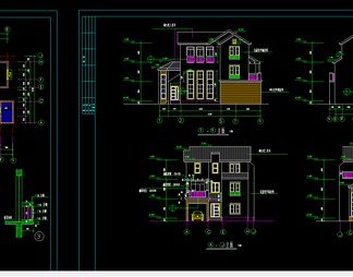 超豪华别墅建筑设计施工图！
