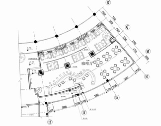 300㎡咖啡厅CAD施工图
