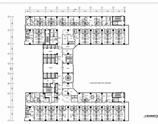 某医院住院部（3000㎡）CAD装修施工图