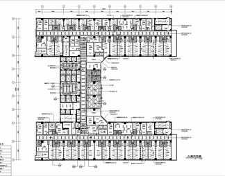 某医院住院部（3000㎡）CAD装修施工图