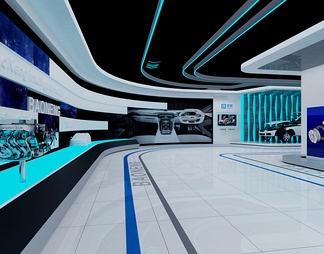 新能源汽车智能科技展览展厅